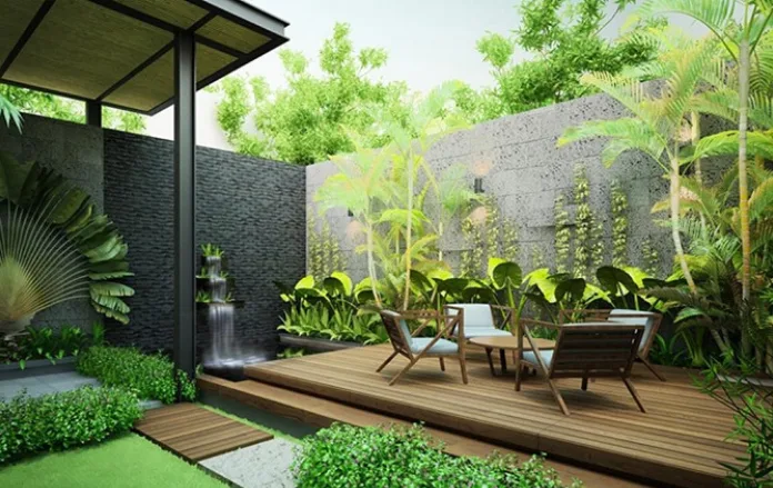 Cách bố trí cây xanh trong vườn