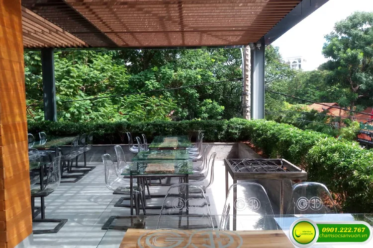 Dịch vụ chăm sóc sân vườn nhà hàng, khách sạn, quán café