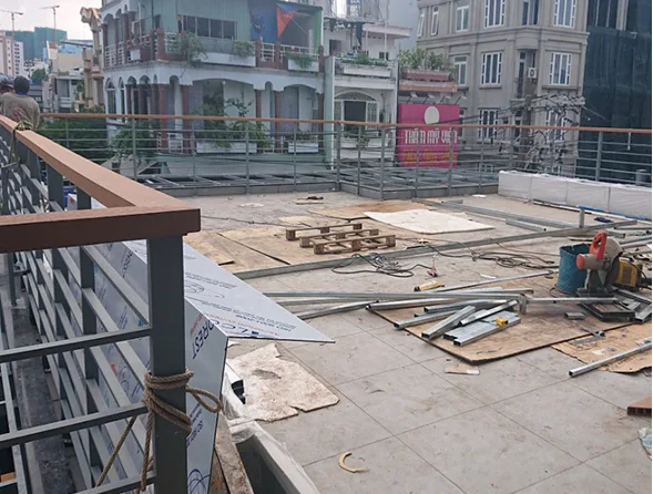 Quy trình thi công sân vườn café