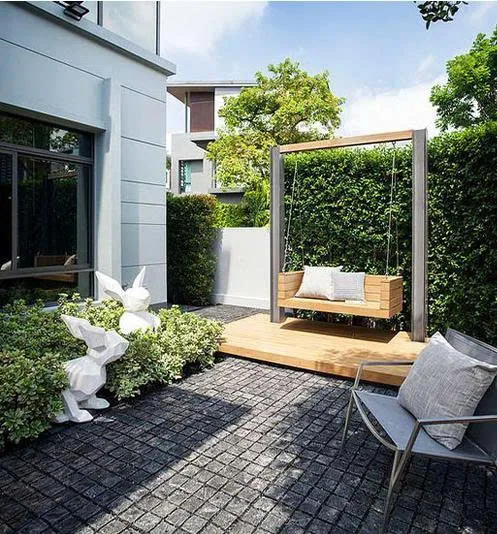 Sân vườn biệt thự phong cách hiện đại
