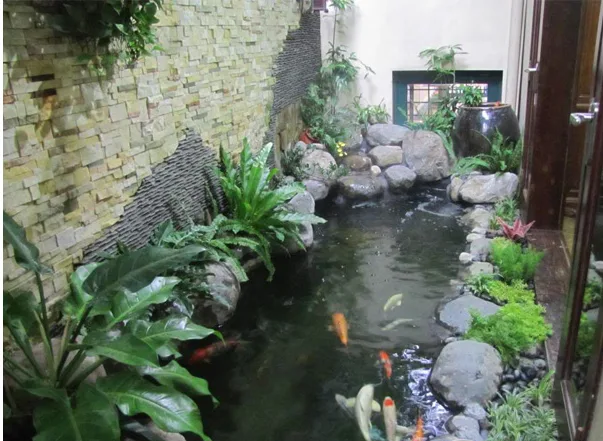 Thi công tiểu cảnh giếng trời