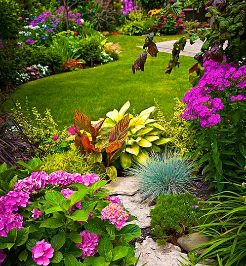Thi công trồng vườn hoa đẹp