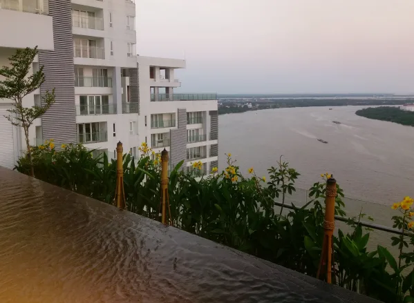 Thi công vườn trên mái căn hộ penthouse - Đảo Kim Cương