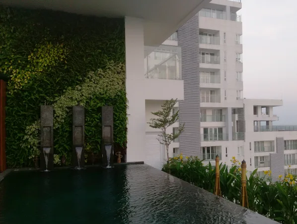 Thi công vườn trên mái căn hộ penthouse - Đảo Kim Cương