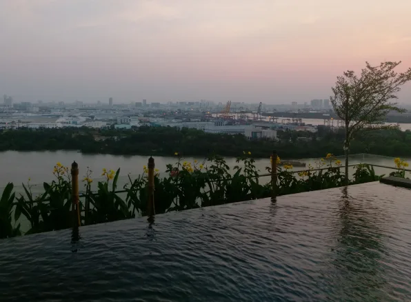 Thi công vườn trên mái căn hộ penthouse - Đảo Kim Cương