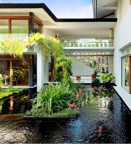 Thiết kế hồ cá sân vườn
