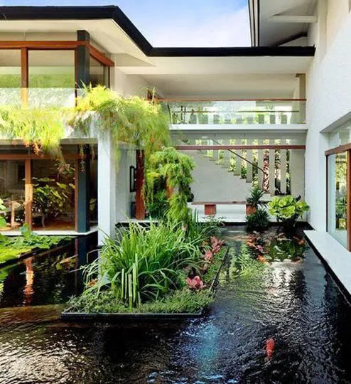 Thiết kế hồ cá sân vườn
