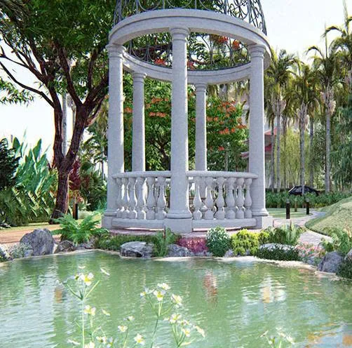 Thiết kế sân vườn biệt thự nghỉ dưỡng