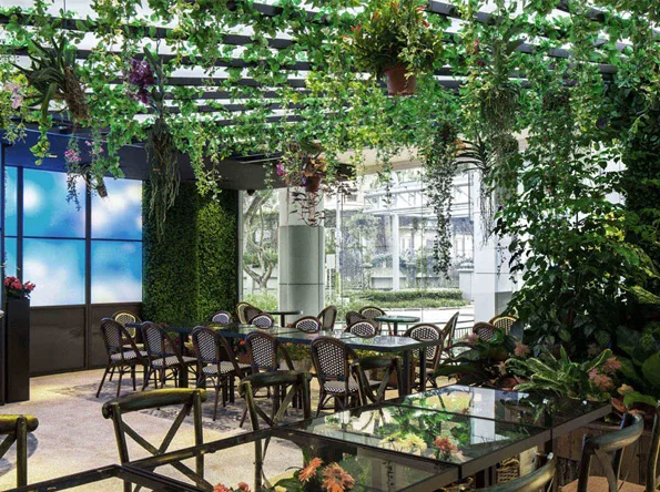 Thiết kế sân vườn nhà hàng
