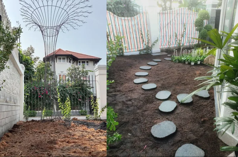 Thiết kế thi công cải tạo sân vườn biệt thự quận 2