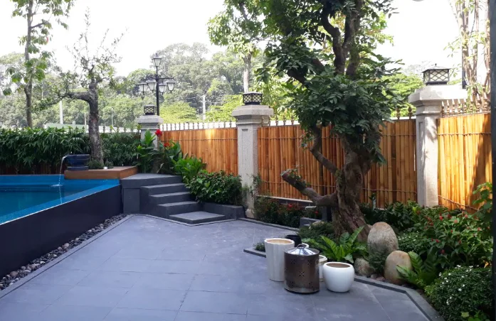 Thiết kế thi công cảnh quan biệt thự Vinhome Bason