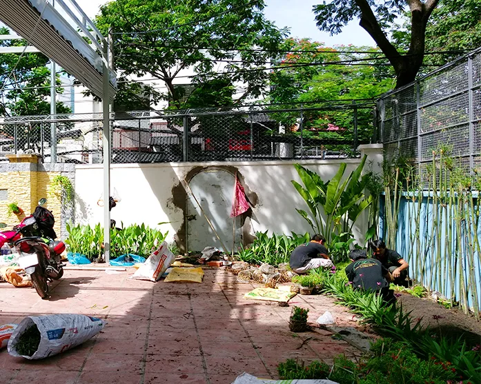 Thiết kế thi công cảnh quan sân vườn khu dân cư