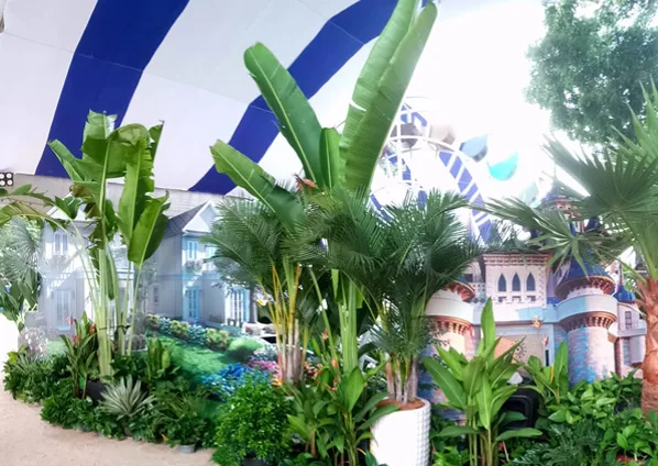 Thiết kế thi công mảng xanh trang trí sự kiện Novaland Expo 2019