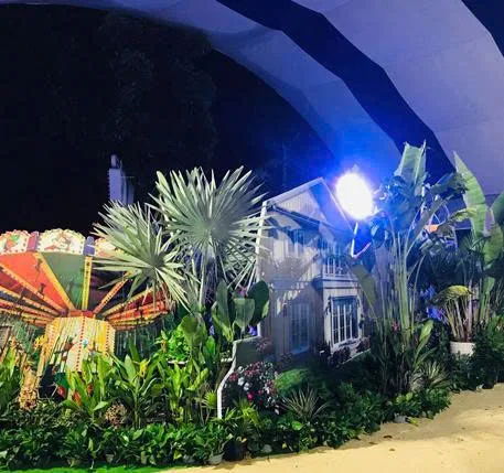Thiết kế thi công mảng xanh trang trí sự kiện Novaland Expo 2019