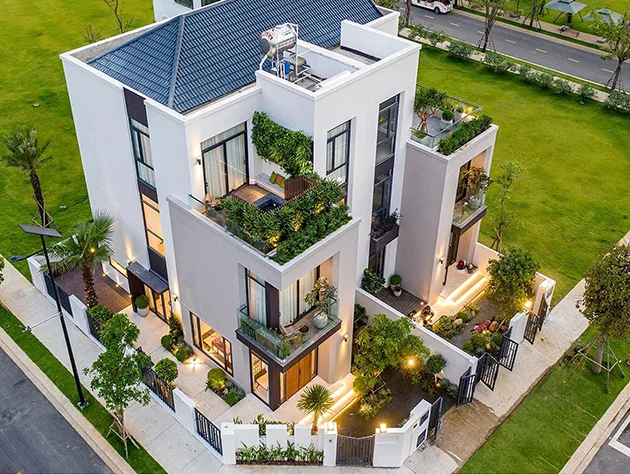 Thiết kế thi công sân vườn nhà phố - Nhà Mẫu Aqua City Biên Hòa