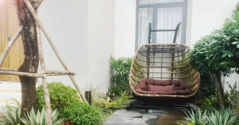Thiết kế thi công sân vườn nhà phố - Nhà Mẫu Aqua City Biên Hòa