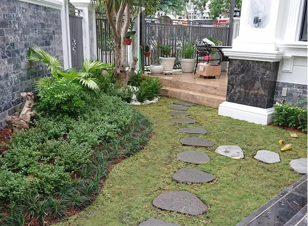 Thiết kế thi công sân vườn nhà phố quận 7 - Chị Trang