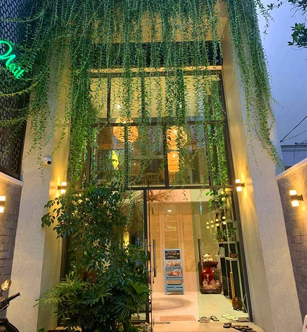 Thiết kế thi công sân vườn spa Cỏ Mây quận 9