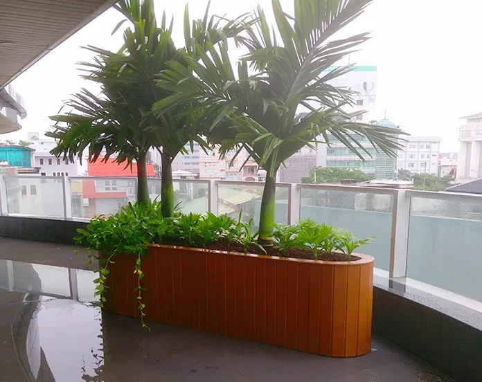 Thiết kế thi công vườn trên mái khu dân cư