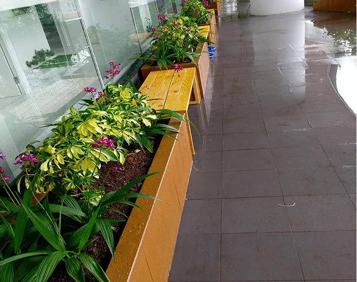 Thiết kế thi công vườn trên mái khu dân cư