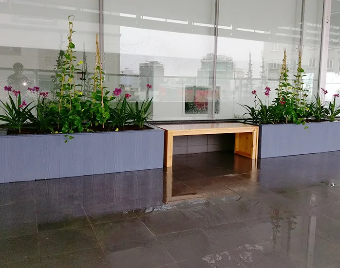 Thiết kế thi công vườn trên mái khu dân cư