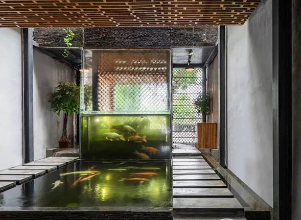 Thiết kế tiểu cảnh giếng trời