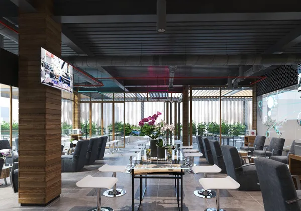 Thiết kế và thi công sân vườn cafe GCC