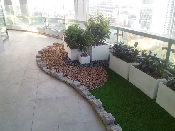 Thiết kế và thi công tiểu cảnh ban công – HH Đặng Thu Thảo