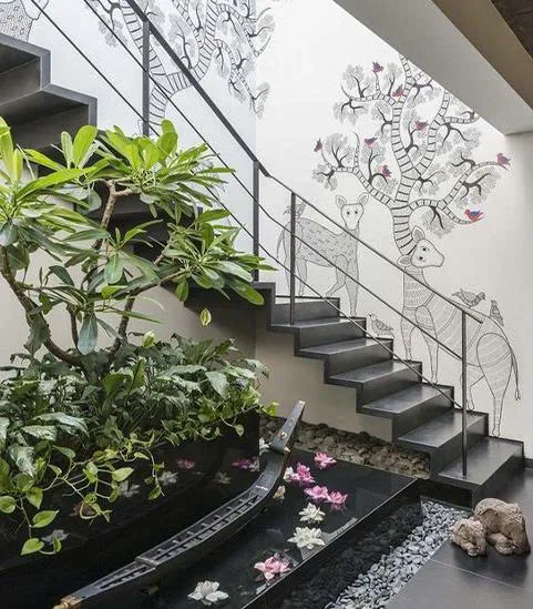 Tiểu cảnh sân vườn nhà ống